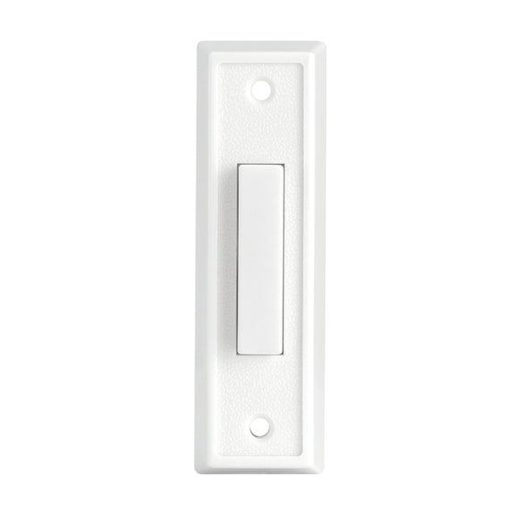 Heath Zenith 18000092 Doorbell Button, Wired, Push Button, Plastic, White, Lighted