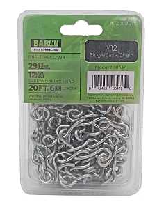 CHAIN JACK SINGLE ZN NO12X20FT