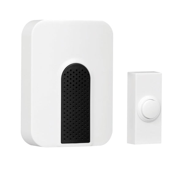 Heath Zenith SL-7306-03 Doorbell Kit, Wireless, 85 dB, Black/White