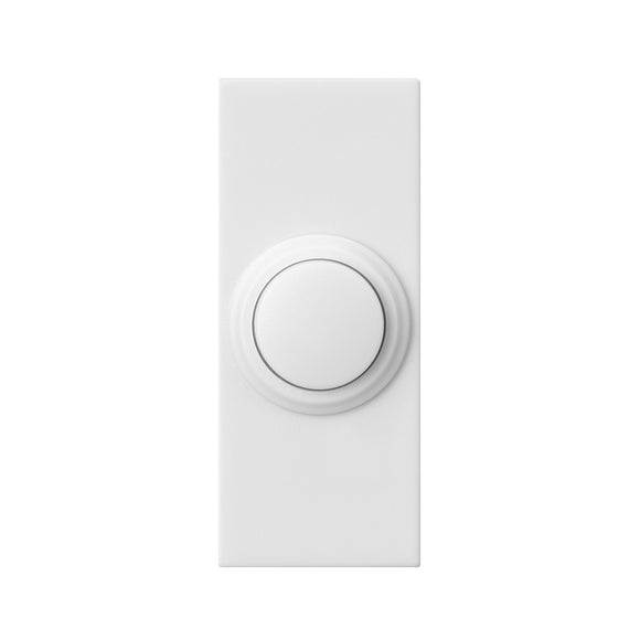 Heath Zenith SL-7393-02 Pushbutton, Round, Wireless, Plastic, White