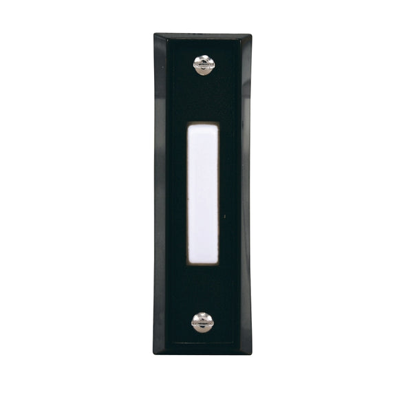 Heath Zenith SL-664-02 Pushbutton, Wired, Plastic, Black