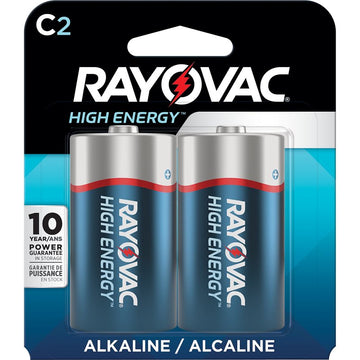 Rayovac HIGH ENERGY 814-2K Household Battery, C Battery, Alkaline