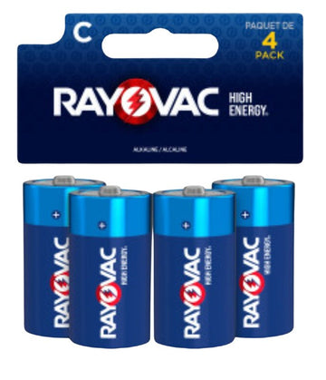 Rayovac 814-4TK Battery, 1.5 V Battery, C Battery, Alkaline