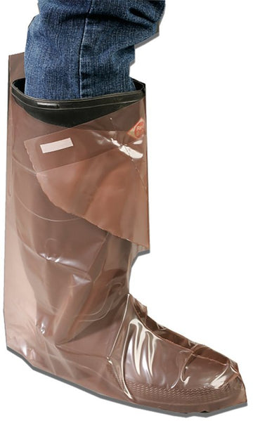 Neogen MaxiBoot MT400-XL Series Disposable Boots, XL, Press-Tab Fastener Closure, Polymer, Dark Brown