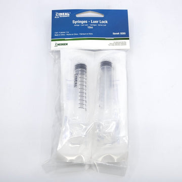 Neogen 9265 Luer Lock Syringe, 12 cc, Polypropylene, Clear