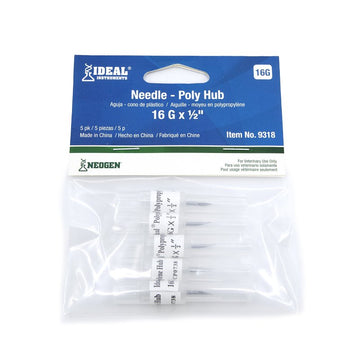 Neogen 9318 Hub Needle, 16 ga, 1/2 in L