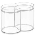 STACKING DUAL CANISTER CLEAR  