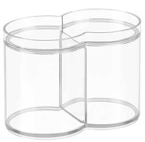 STACKING DUAL CANISTER CLEAR  