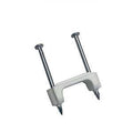 CABLE STAPLE PLASTIC WHT 1/2IN