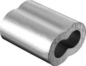 CABLE SLEEVE ALUMINUM 3/32IN  