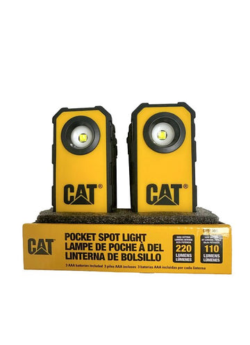 CAT CATERPILLAR Series CT51208 Pocket Spotlight Display, LED Lamp, 220 Lumens