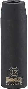 SOCKET DEEP IM 1/2DR 6PT 12 MM