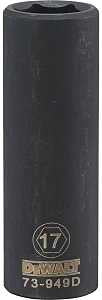 SOCKET DEEP IM 1/2DR 6PT 17 MM