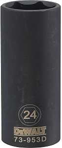 SOCKET DEEP IM 1/2DR 6PT 24 MM