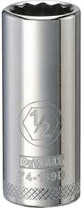 SOCKET DEEP 3/8DR 12PT 1/2IN  