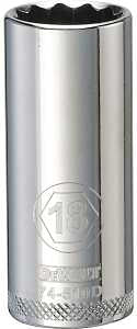 SOCKET DEEP 3/8DRIVE 12PT 18MM