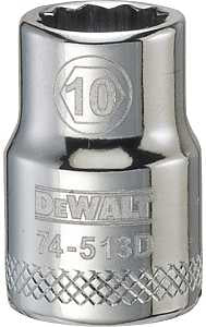 SOCKET 3/8 DRIVE 12PT 10MM    