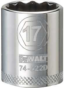SOCKET 3/8 DRIVE 12PT 17MM    
