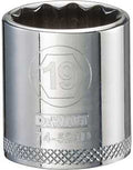 SOCKET 3/8 DRIVE 12PT 19MM    