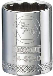 SOCKET 3/8 DRIVE 12PT 9/16IN  