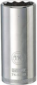 SOCKET DEEP1/2DR 12PT 1-1/16IN
