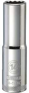 SOCKET DEEP 1/2DRIVE 12PT 14MM