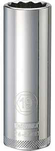 SOCKET DEEP 1/2DRIVE 12PT 19MM