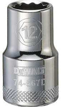 SOCKET 1/2IN DRIVE 12PT 12MM  