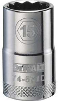 SOCKET 1/2IN DRIVE 12PT 15MM  