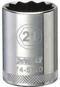 SOCKET 1/2IN DRIVE 12PT 21MM  