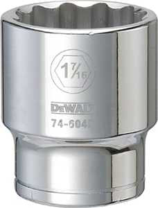 SOCKET 3/4DRIVE 12PT 1-7/16IN 