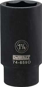 SOCKET IMPACT DP 1/2DR 1-1/8IN