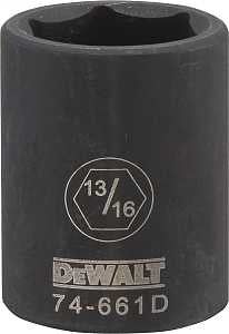 SOCKET IMPACT 1/2DR 6PT 13/16 