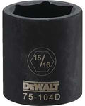 SOCKET IMPACT 1/2DR 6PT 15/16 