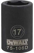 SOCKET IMPACT 1/2DR 6PT 17MM  