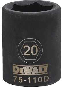 SOCKET IMPACT 1/2DR 6PT 20MM  