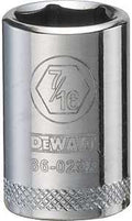 SOCKET 1/4 DRIVE 6PT 7/16IN   