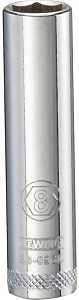 SOCKET DEEP 1/4 DRIVE 6PT 8MM 
