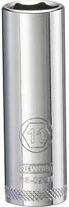 SOCKET DEEP 1/4 DRIVE 6PT 11MM