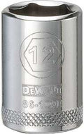 SOCKET 1/4 DRIVE 6PT 12MM     