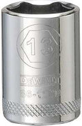 SOCKET 1/4 DRIVE 6PT 13MM     