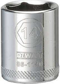 SOCKET 1/4 DRIVE 6PT 14MM     