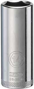 SOCKET DEEP 1/4DRIVE 6PT 14MM 