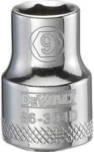 SOCKET 3/8 DRIVE 6PT 9MM      