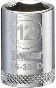 SOCKET 3/8 DRIVE 6PT 12MM     
