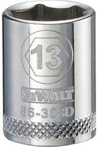 SOCKET 3/8 DRIVE 6PT 13MM     