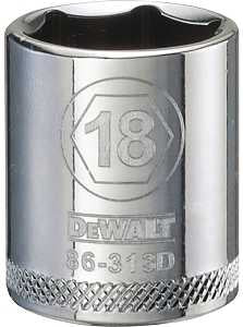 SOCKET 3/8 DRIVE 6PT 18MM     