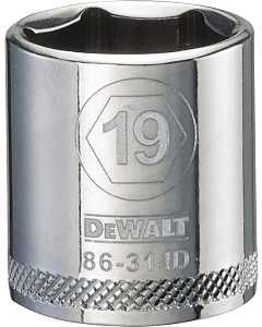 SOCKET 3/8 DRIVE 6PT 19MM     