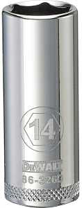 SOCKET DEEP 3/8 DRIVE 6PT 14MM