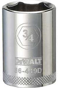 SOCKET 1/2 DRIVE 6PT 3/4IN    
